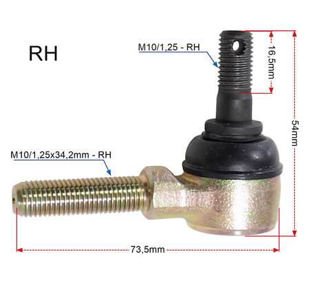 Końcówki Drążków Kierowniczych Tekyo Lewa + Prawa Kawasaki Suzuki Polaris Arctic Cat 51-1012-Lr
