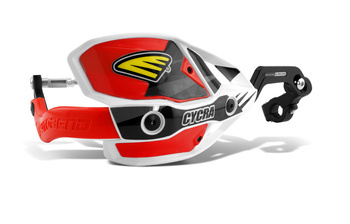 Osłony rąk (handbary-aluminiowy rdzeń) z mocowaniem (28,6mm) model ultra probend racer pack crm kolor czerwony/biały