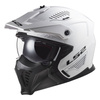 Kask modułowy LS2 OF606 Drifter Solid White z odpinaną maską