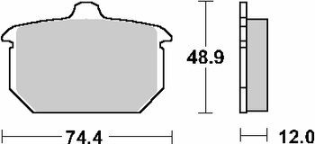 Klocki hamulcowe kh78 street ceramic kolor czarny