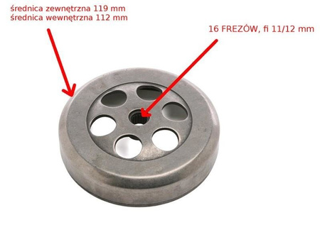 Sprzęgło skutera 2T Minarelli Dzwon 112 mm