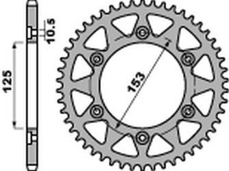 Zębatka tylna 288 39 c45 honda xr 250l (91-94), crf 250l (13-15) (łańc. 520) (jtr301.39)
