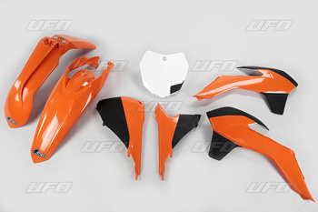Komplet plastików ktm sx/sxf '13-'15, sx 250 '16, kolor oem '13-'14 (kt515e999)
