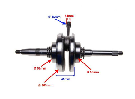 Wał korbowy do CPI GTX 125 4T