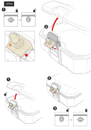 Kufer Shad Terra centralny TR55 aluminiowy Black Edition