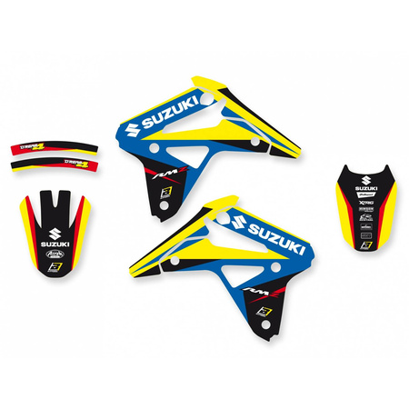 Komplet naklejek (oklein) suzuki rmz 450 '05-'07, dream 4 kolor niebieski/żółty/czarny