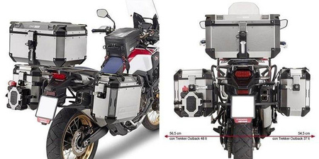 stelaż kufrów bocznych monokey cam side honda crf 1000l africa twin (16-17) - pod kufry kfr k'force alu