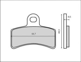 Klocki hamulcowe kh291 (gas gas) (ft 3039)
