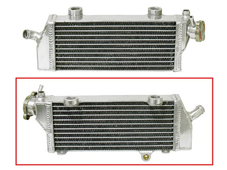 Psychic chłodnica ktm sxf 250 12-15, excf 250 08-15, sxf/excf 350 11-15, sxf 450 07-08 12-15 wzmocniona o std poj. prawa (szt.) =xd-10044r=xd-10020r