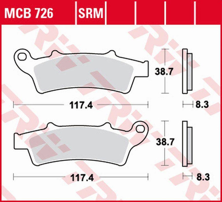 Klocki hamulcowe kh324 sinter aprilia atlantic 125 '03-, scarabeo 125 '04-'10, atlantic 200 '02-'05, scarabeo 200 '07-'12, kymco people 125 