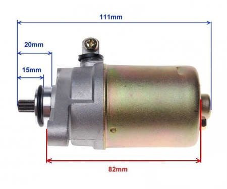 Rozrusznik elektryczny skutery 4T Gy6-50 139Qmb 10 zębów
