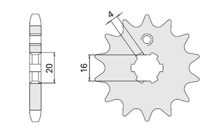 Zębatka przednia 550 15 dt 80 lc2 (550-15)