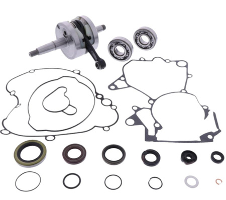 Wiseco wał korbowy ktm sx 65 '09-'18 (z łożyskami i uszczelniaczami na wał oraz kompletem uszczelek na dół silnika) (hr4031)