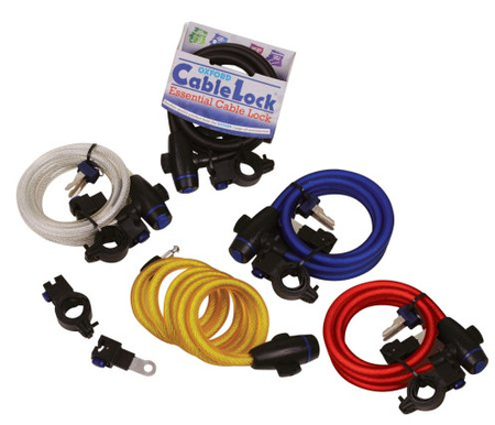 Linka cable lock z zamknięciem długość 1.8m x 12mm kolor ciemny bs