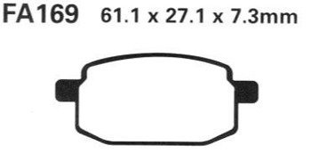 KLOCKI HAMULCOWE EBC FA169