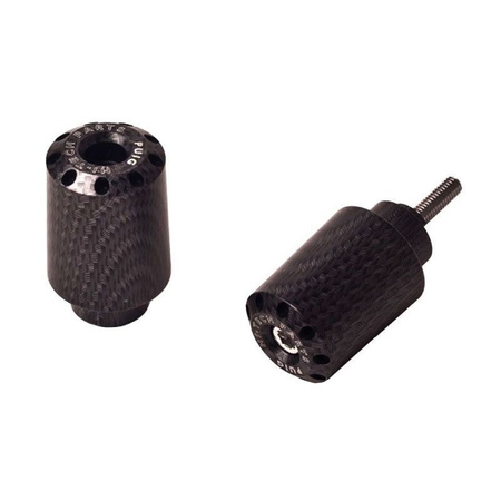 Ciężarki / końcówki kierownicy długie puig do kawasaki zx-10r 16-22 carbon