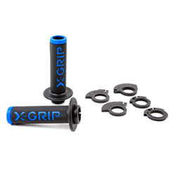 MANETKI (GRIPY) BRAAAAP GRIPS LOCK-ON-GRIP (Z ADAPTERAMI ROLGAZU) BLUE OPEN END (Z OTWOREM) KOLOR NIEBIESKI