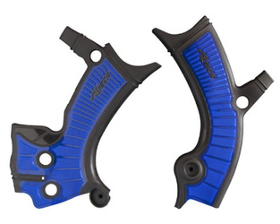 Osłony ramy (komplet) bi-material yamaha yzf 250 '19-21, yz-fx 250 '20-21, yzf 450 '18-21, yz-fx 450 '19-21, wrf 250 '20-21, wrf 450 '19-21 kolor czarny niebieski