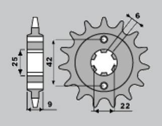 Zębatka przednia 276 15 honda cb250n 81-83 (jtf276.15)