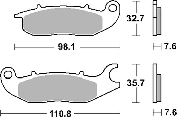 Klocki hamulcowe kh375 street ceramic kolor czarny