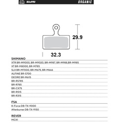 Moto-master bike pro klocki hamulcowe rowerowe organiczne