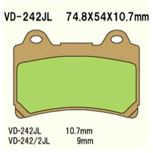 Klocki hamulcowe vesrah  vd-242/2jl