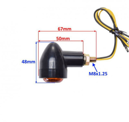 Kierunkowskazy LED Harley Davidson okrągłe