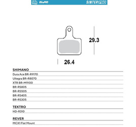 Moto-master bike pro klocki hamulcowe rowerowe sinter pro metaliczne
