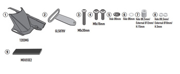 BŁOTNIK TYLNY Z OSŁONĄ ŁAŃCUCHA HONDA NX 500 '24-'25, CB 500 HORNET '24-'25
