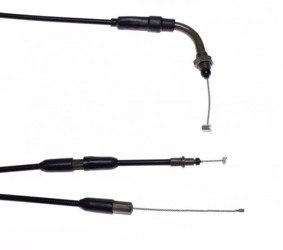 Linka gazu do skutera 2T z rozdzielaczem długa