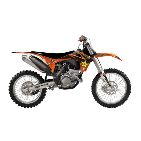 Komplet naklejek (oklein) + pokrowiec/poszycie na siedzenie ktm exc wszystkie modele w rocznikach 12-13, sx-sxf wszystkie modele w rocznikach 11-12 rockstar energy ktm