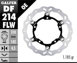 Tarcza hamulcowa przód kawasaki ninja 400 / abs '18-, z 400 '20-, zx 25r '20- (310x142x4,5mm) pływająca wave