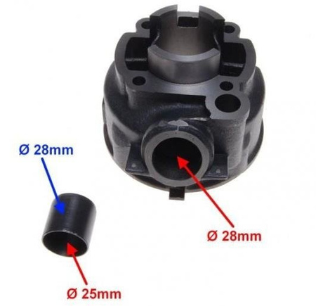 Cylinder Aprilia Am6 Am345-50 Minarelli 50 Woda