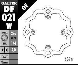 Tarcza hamulcowa honda xrv 750 '90-02 wave (ng207)