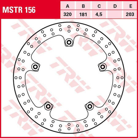 Tarcza hamulcowa przód bmw f 800r '15-, s 1000xr '15-'19, r-nine t '13-, r 1200r/rt '13-'18, r 1250r/rt '19-, (320x181x4,5mm)