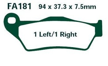 KLOCKI HAMULCOWE EBC FA181R