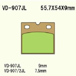 Klocki hamulcowe vesrah  vd-907jl