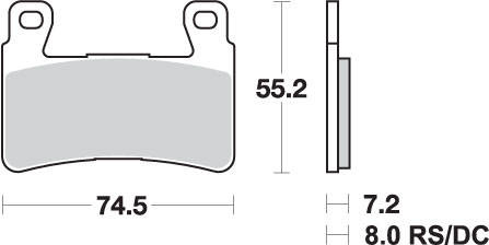 Hamulcowe kh265 track&sport sinter kolor złoty (zamienia mieszankę rs)