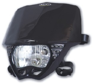 Lampa przednia UFO Cruiser enduro cross czarna
