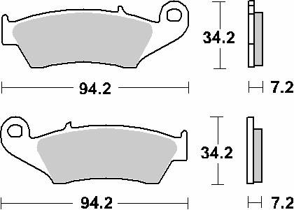 Hamulcowe kh185 / kh389 off-road carbon