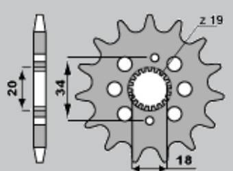 Zębatka przednia 2157 15 honda crf 150r '07-'09 (jtf1256.15)