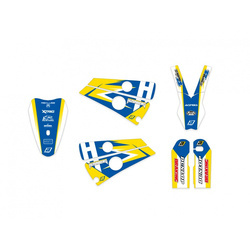 Komplet naklejek (oklein) husaberg fe-f00-05 dream 4 kolor niebieski/żółty