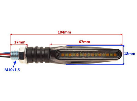 Kierunkowskazy LED dynamiczne motocykl quad E32