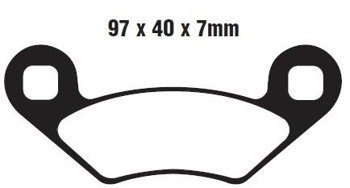 Klocki hamulcowe do ATV Polaris Trail Boss 330 Sportsman 8000