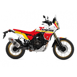KOMPLET NAKLEJEK (OKLEIN) + POKROWIEC POSZYCIE NA SIEDZENIE YAMAHA XTZ 700 TENERE '20-'23 (T7) KOLOR CZERWONY CZARNY