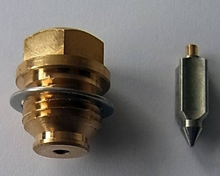 Zaworek iglicowy z gniazdem yamaha xs 400/750/1100 '77-79, kawasaki kz 750 '76-79, suzuki gs 400 '77-78, gs 450 '80-82 (1j7-14190-20,13370-4