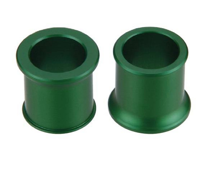 Tulejki dystansowe koła przód kawasaki kx 125/250 06-08 kxf 250 06-20, kxf 450 '06-'18  kolor zielony  (11-1031)