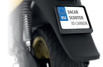 RAMKA POD TABLICĘ REJESTRACYJNĄ SKUTER/SCOOTER KOLOR 3D KARBON (48792)