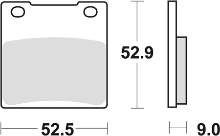 Klocki hamulcowe kh63 organic kawasaki zx7r 96-02, zxr 750 89-95, zrx 1100 / 1200 96-04,  zx12r / zzr 1200 00-06, tył