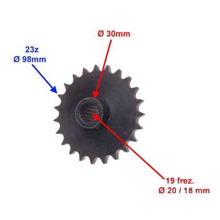 Zębatka przód zdawcza 23Z 428H do Shineray ATV150